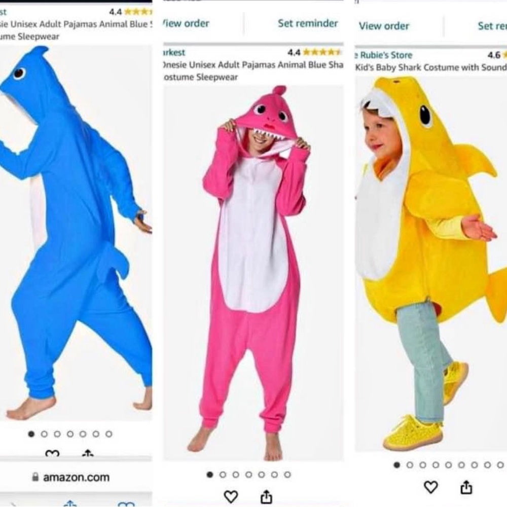 Baby Shark Family Costumes
